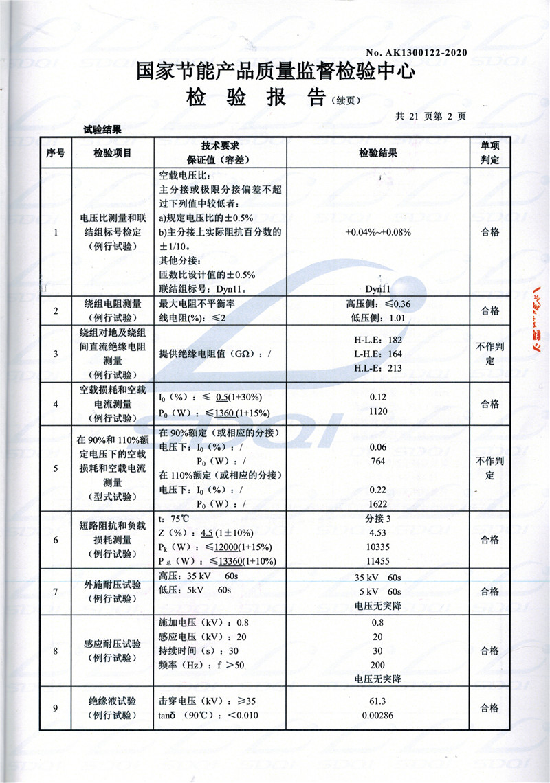 高低压试验报告-S11-1250黔西南黔西南黔西南油浸式变压器-2.jpg
